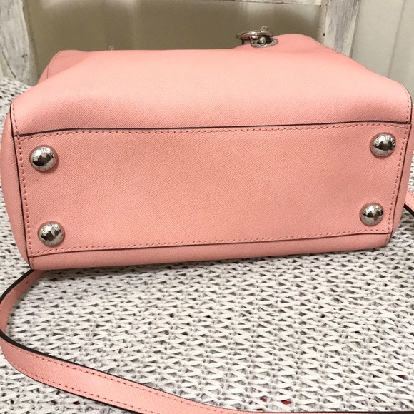 Michael Kors Saffiano Leather Cynthia Satchel - Picture 16 of 16